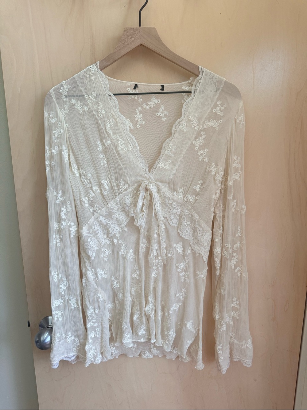Silk & Lace Sheer Babydoll Tunic